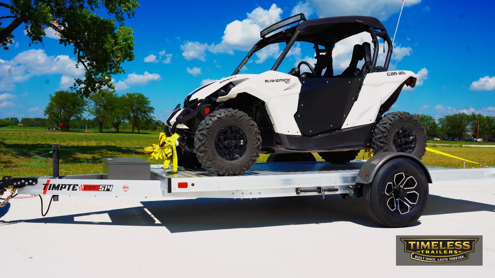 Timpte 514 EZ Load with a side-by-side UTV loaded